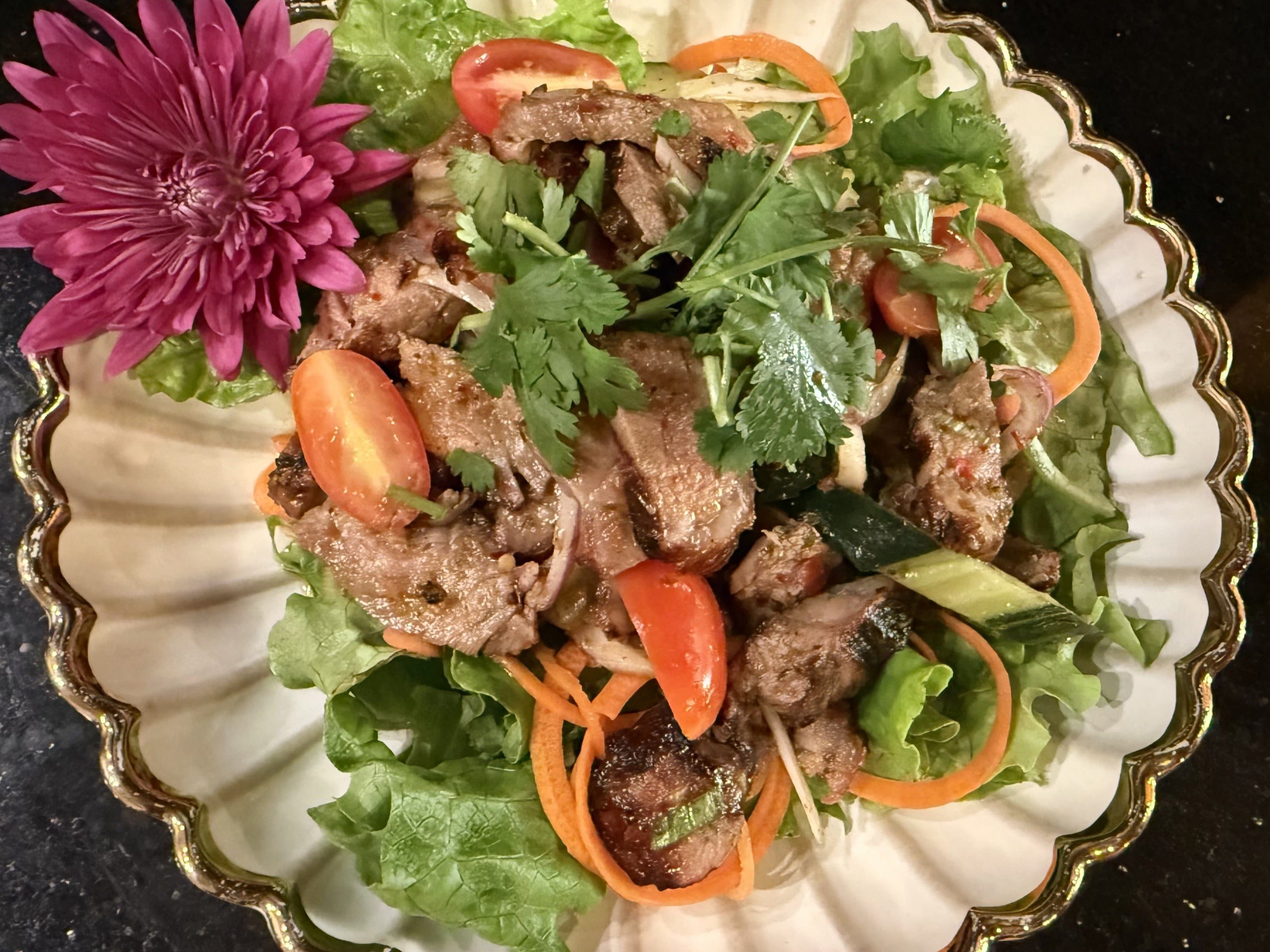 Spicy Beef Salad.