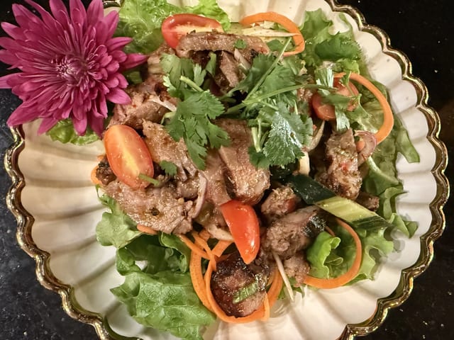 Spicy Beef Salad.