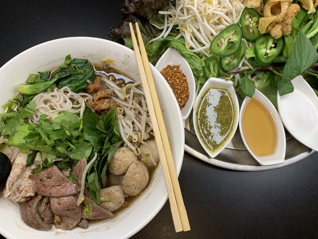 Boat Noodle Soup With Pork.