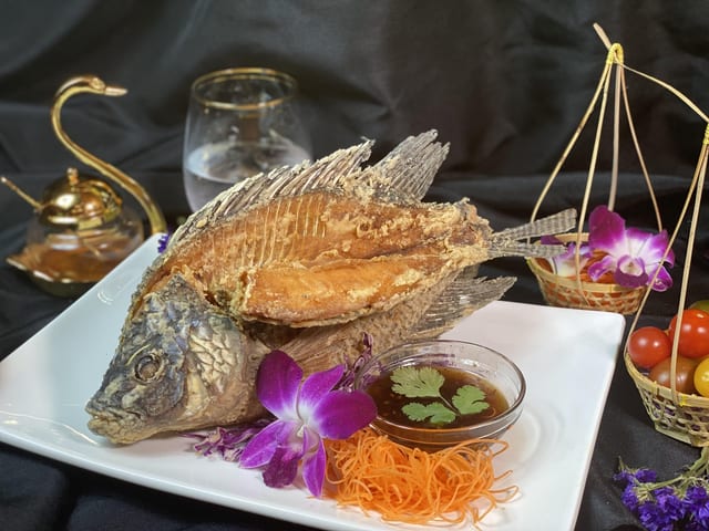 Fried Whole Fish Tilapia.